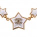 Metal Pearl Crystal CC Star Gold Pearly White