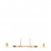 Crystal CC Star Earrings Gold