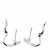 18K White Gold Diamond Etoile Filante Earrings