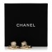Metal Strass CC Heart Drop Earrings Gold
