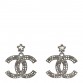 Ruthenium Crystal Star CC Drop Earrings