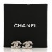 Crystal CC Coco Flapper Earrings Silver