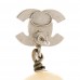 Crystal Pearl CC Drop Earrings Gold