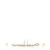 CC Crystal Drop Earrings Matte Gold