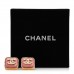 Resin CC Square Earrings Gold Pink