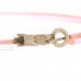 Translucent Resin Crystal Hoop Earrings Pink Multicolor