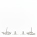 Crystal CC Bow Drop Earrings Silver