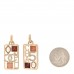 Pearl Crystal CC No 5 Pendant Drop Earrings Multicolor
