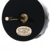 Crystal Pearl CC Round Earrings Black Silver