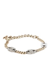 Crystal CC Chain Bracelet Gold Silver