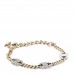 Crystal CC Chain Bracelet Gold Silver