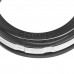 18K White Gold Diamond Black Ceramic Medium Ultra Ring 54 6.75