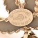 CC Crystal Drop Earrings Matte Gold