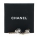 Crystal Emoji Choupette Cat CC Earrings Silver