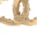Crystal CC Earrings Gold Black Multicolor