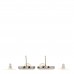 Crystal Pearl CC Drop Earrings Silver