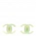 CC Resin Clip On Earrings Light Green