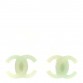 CC Resin Clip On Earrings Light Green