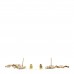 Crystal Pearl Double CC Drop Earrings Gold Silver