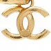 CC Hoop Drop Earrings Gold