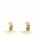 CC Resin Clip On Earrings Light Green