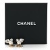 Pearl Crystal CC Drop Earrings Gold
