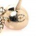 Metal Lambskin Crystal CC Chain Drop Earrings Black Gold Pink Multicolor