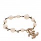 Pearl CC Bracelet Gold