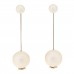 Pearl CC Chain Drop Earrings Gold