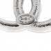 Crystal Palais Garnier CC Earrings Silver