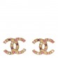 Crystal CC Earrings Gold Multicolor