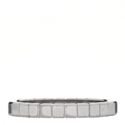18K White Gold Ice Cube Band Ring 53 6.25