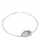 18K White Gold Diamond Happy Diamonds Hamsa Bracelet