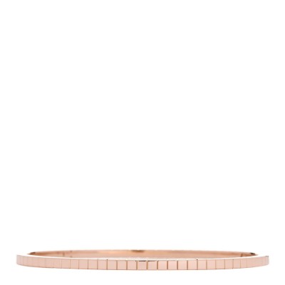 18K Rose Gold Ice Cube Bangle Bracelet