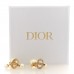 Pearl Crystal Tribal CD Drop Earrings Gold
