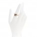 18K Rose Gold Diamond Black Onyx Rose Des Vents Ring 53 6.5