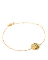 18K Yellow Gold Diamond Black Onyx Mother of Pearl Rose Celeste Bracelet