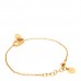 CD Crystal Heart Bracelet Gold