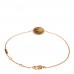 18K Yellow Gold Diamond Black Onyx Mother of Pearl Rose Celeste Bracelet