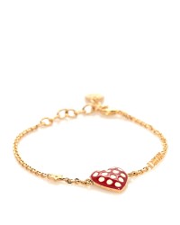 Metal Dioramour Bracelet Red Gold