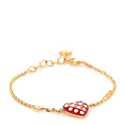 Metal Dioramour Bracelet Red Gold