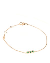 18K Yellow Gold Emerald Mimirose Bracelet