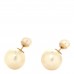 Pearl Mise En Dior Tribal Earrings Gold