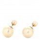 Pearl Mise En Dior Tribal Earrings Gold