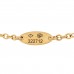 18K Yellow Gold Diamond Black Onyx Mother of Pearl Rose Celeste Bracelet