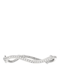 18K White Gold Diamond Bois de Rose Pave Bracelet
