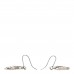 Crystal Logo Earrings Silver