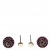 Crystal Pearl Dior Tribales Earrings Black Pink