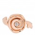 18K Rose Gold Diamond Large Rose Couture Ring 55 7.25