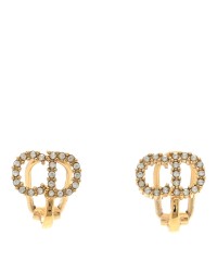 Crystal Clair D Lune Clip On Earrings Gold